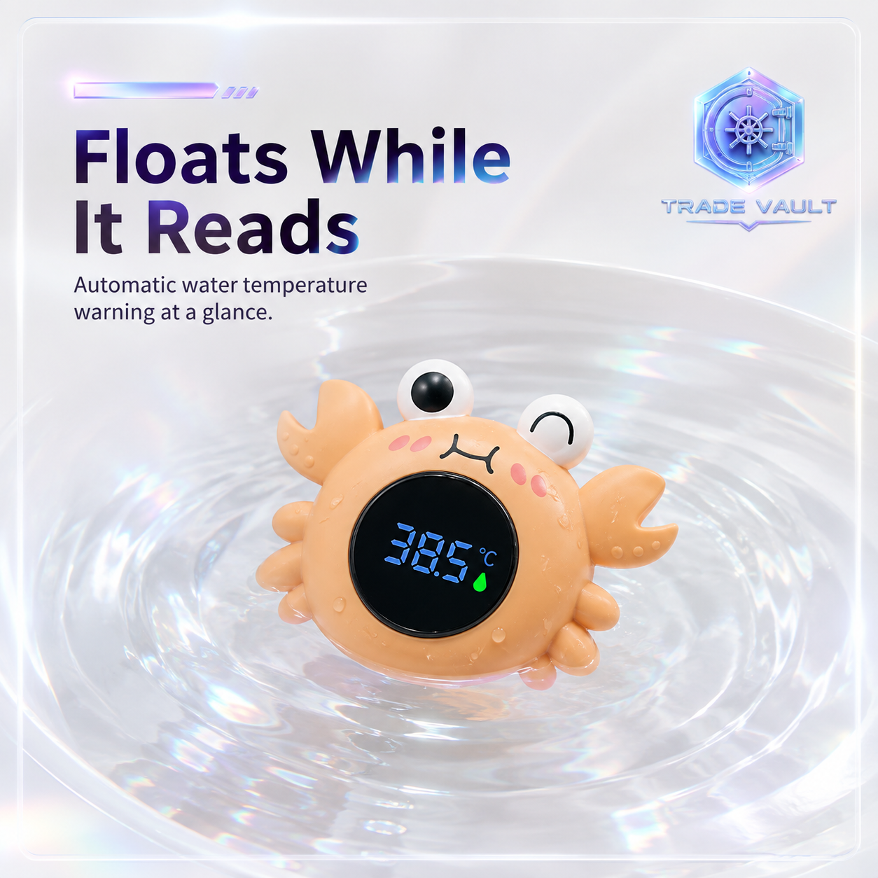 TradeVault BathBuddy Temperature Safety Crab