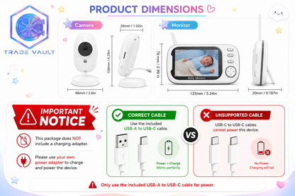 TradeVault SA 720HD – The All-in-One Baby Monitor for Modern Parents